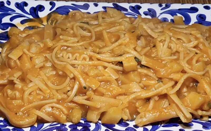 pasta e patate cremose