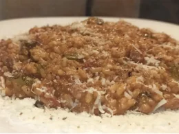 risotto con verdure e formaggio