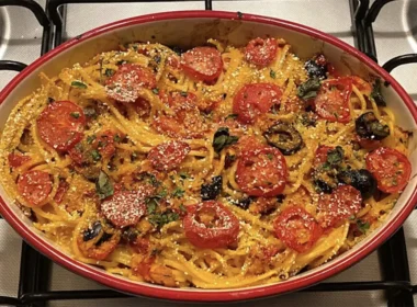 spaghetti al forno tonno e pomodoro
