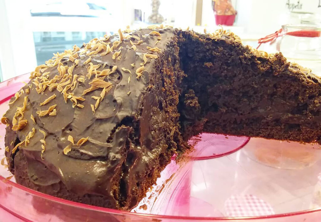 torta al coccolato in padella