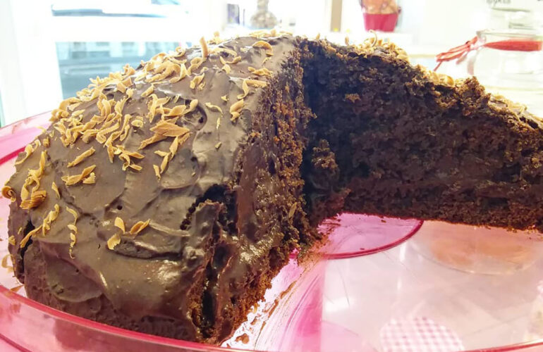 torta al coccolato in padella