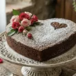 torta cuore al cioccolato