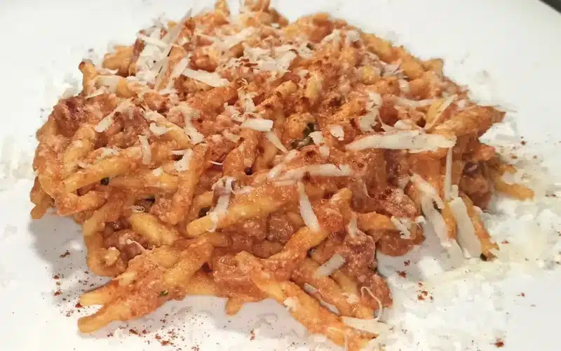 trofie al ragù di carciofi