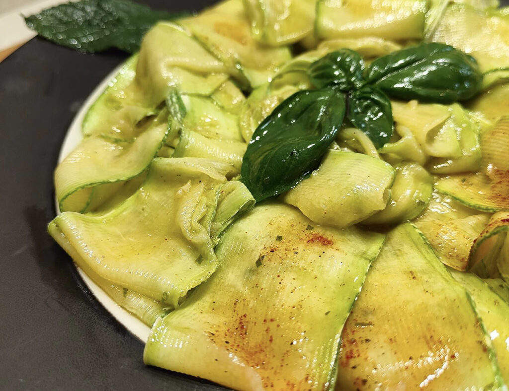 carpaccio di zucchine