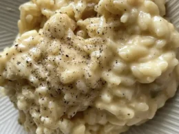 risotto cacio e pepe