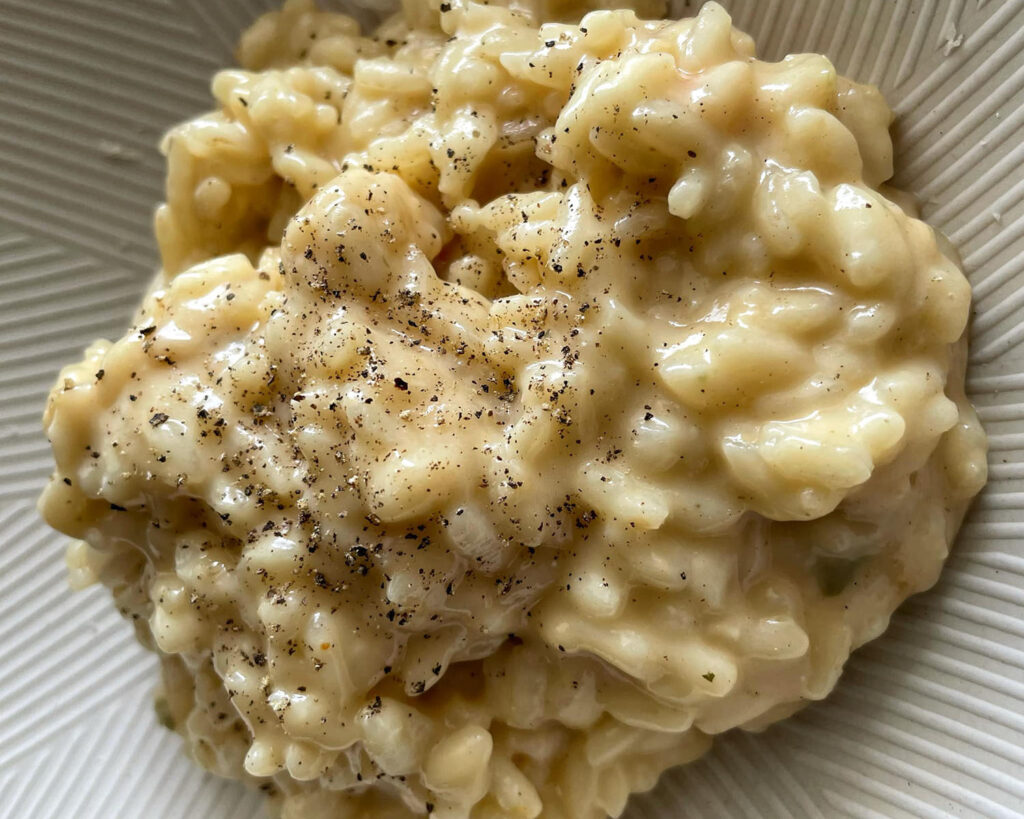 risotto scamorza e pepe