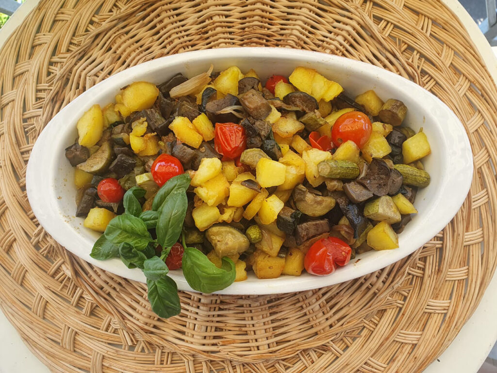 Mix di verdure estive in padella