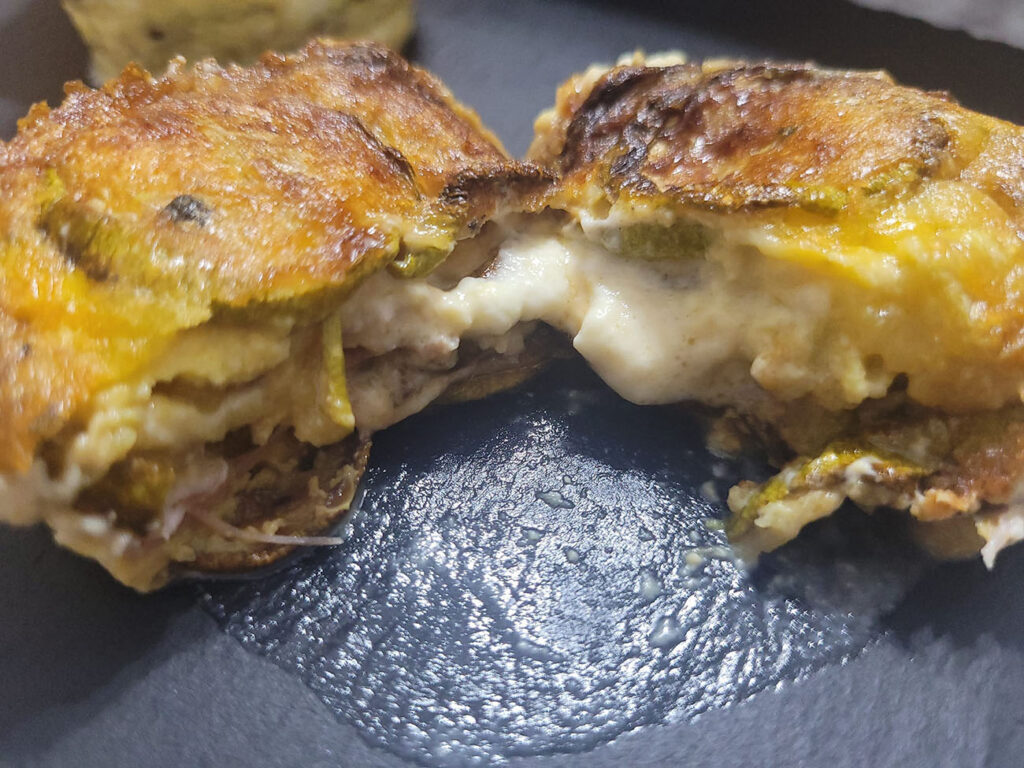 Parmigiana bianca di patate e zucchine 2