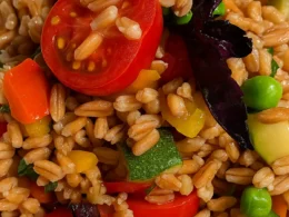 Piatto freddo con farro