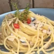 Spaghetti aglio e olio con alici