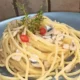 Spaghetti aglio e olio con alici