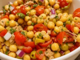 Insalata di legumi fredda