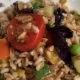 insalata di farro con caponata di verdure