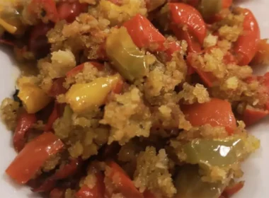 peperoni con mollica alla siciliana