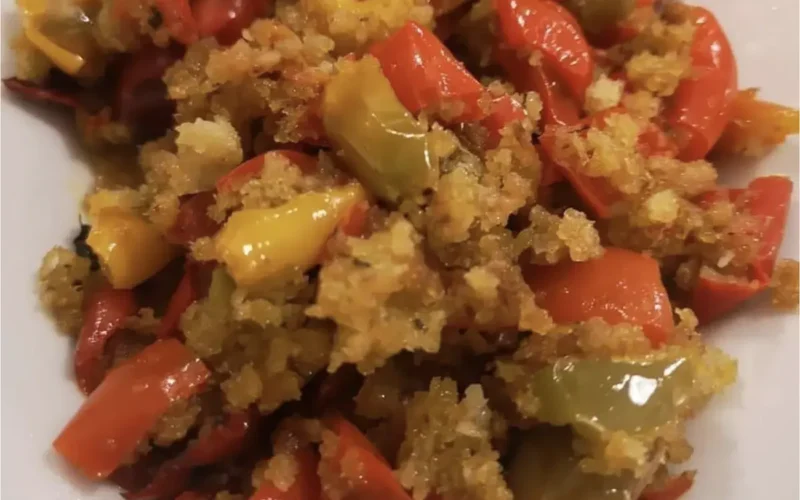 peperoni con mollica alla siciliana