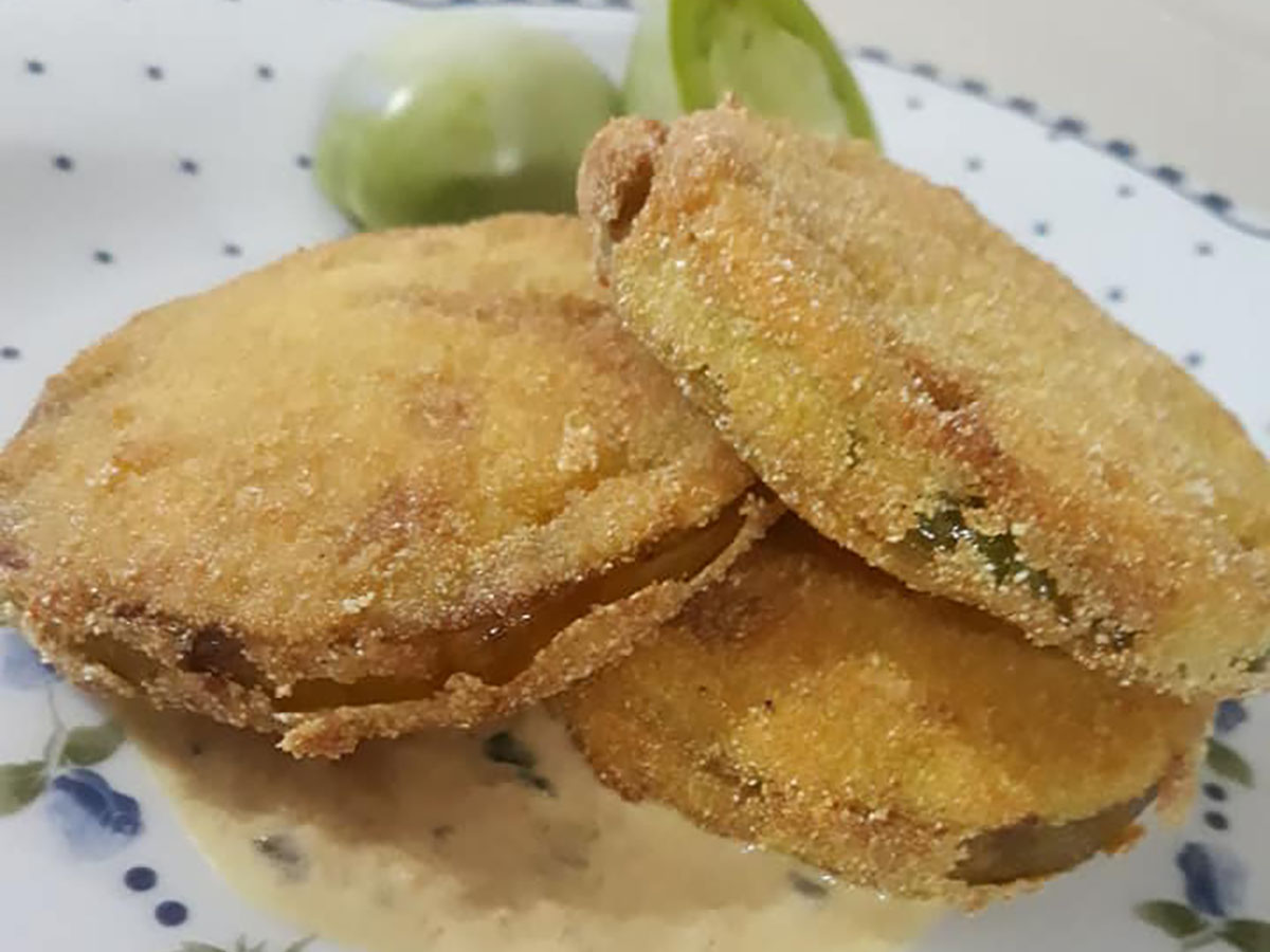Pomodori verdi fritti