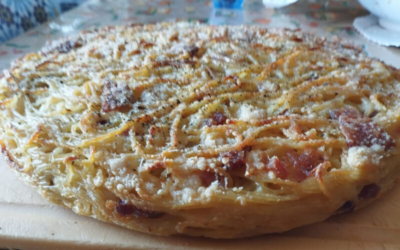pastiera di spaghetti al forno