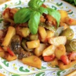 peperonata in agrodolce con patate