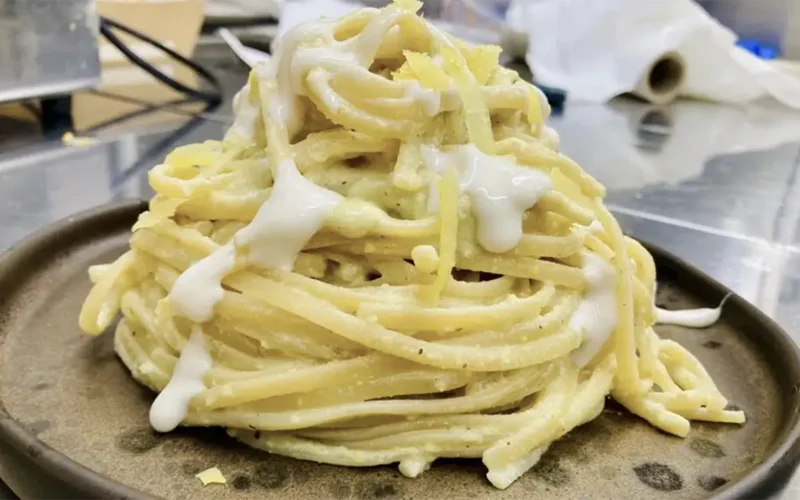 spaghetti pesto limoni