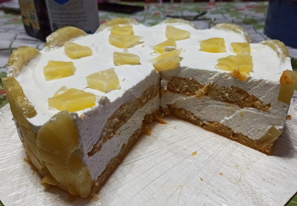 torta fredda ananas