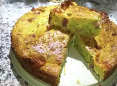 torta salata di zuchine formaggio e salumi