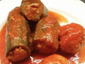 zucchine ripiene di carne