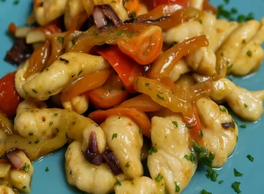 pollo e peperoni padella