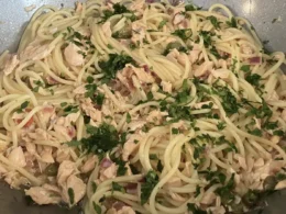 spaghetti al salmone