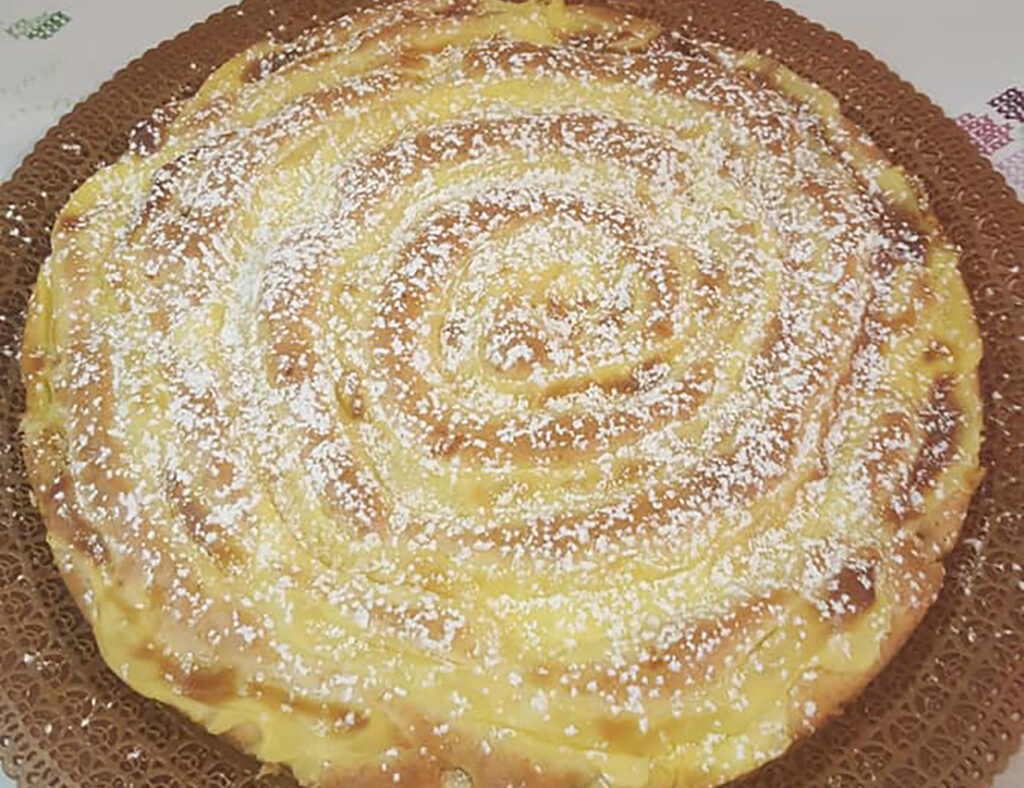 torta di mele e crema
