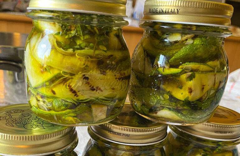 zucchine grigliate sott’olio