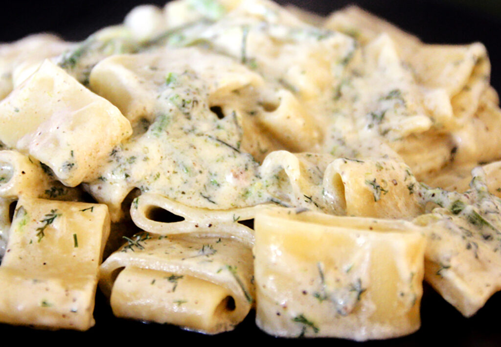 Pasta cu rascu, finucchieddru e tumazzu