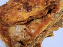 parmigiana di melanzane indorate e fritte