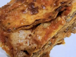 parmigiana di melanzane indorate e fritte