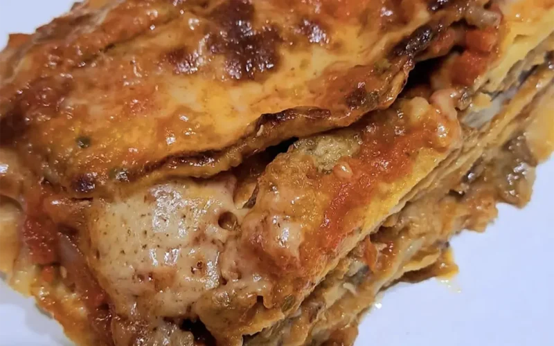 parmigiana di melanzane indorate e fritte