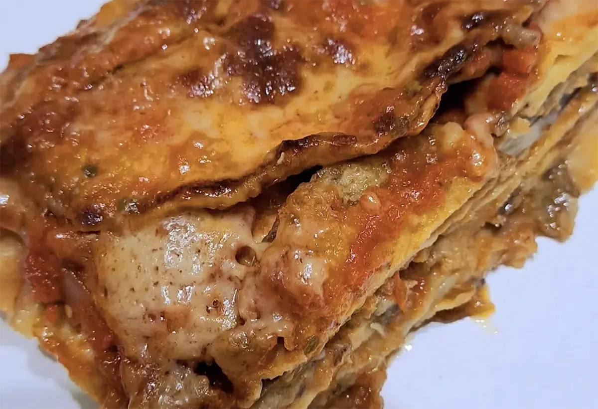 parmigiana di melanzane indorate e fritte