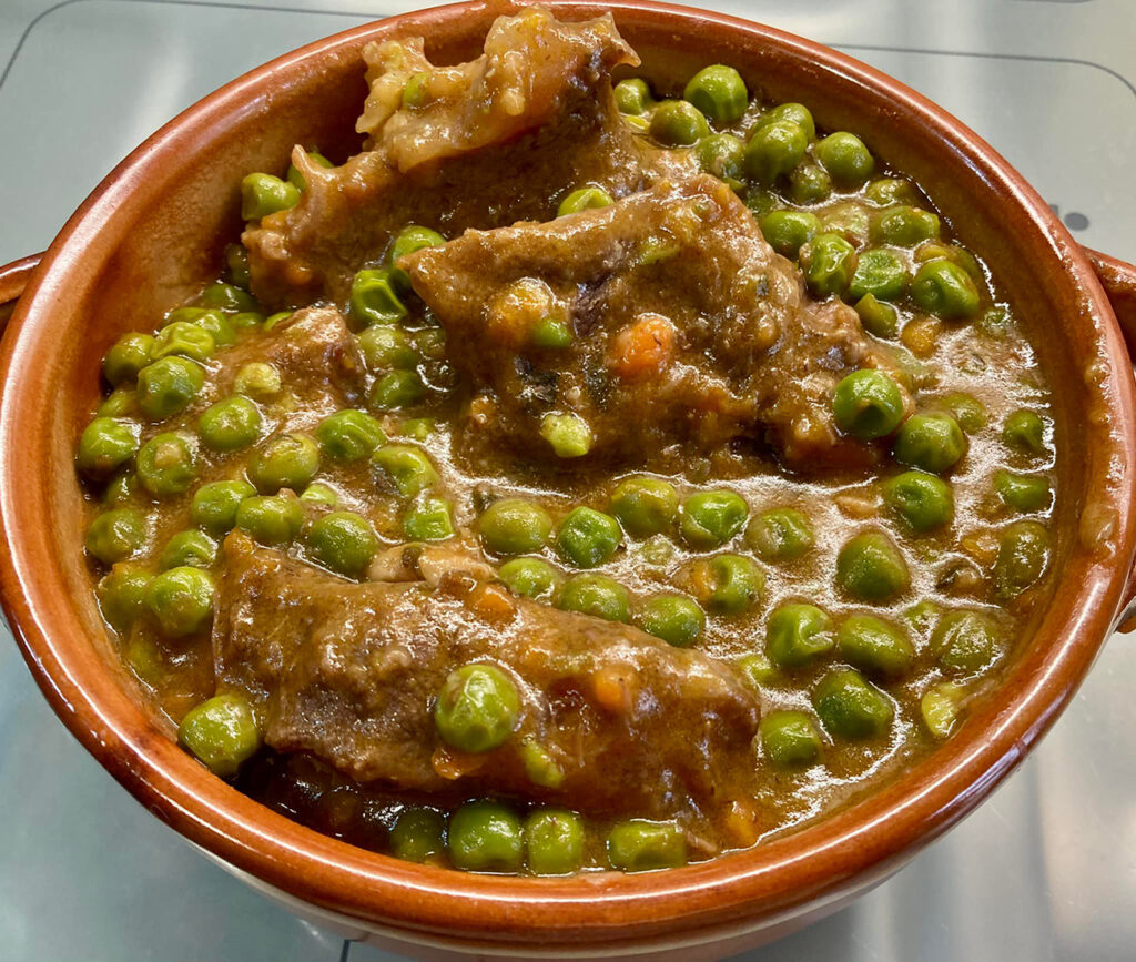 Spezzatino con Piselli,