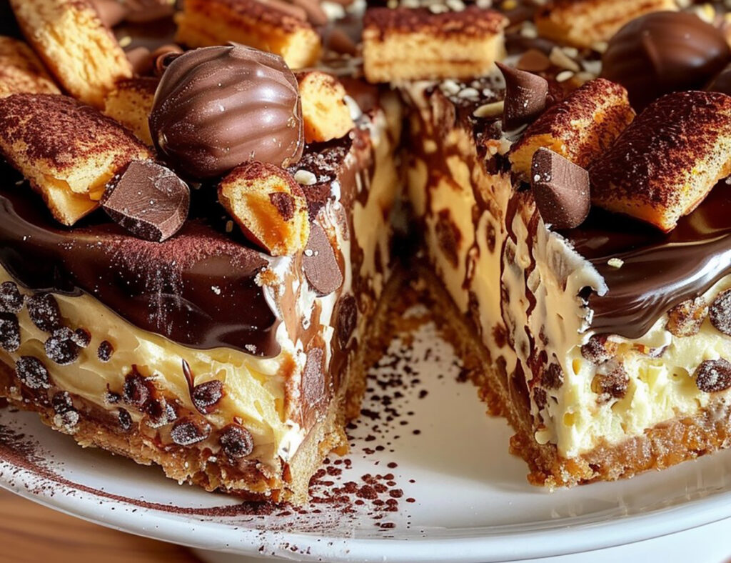 Torta Fredda al Cioccolato e Noci 2