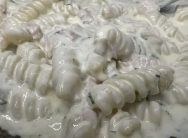 fusilli panna e prosciutto