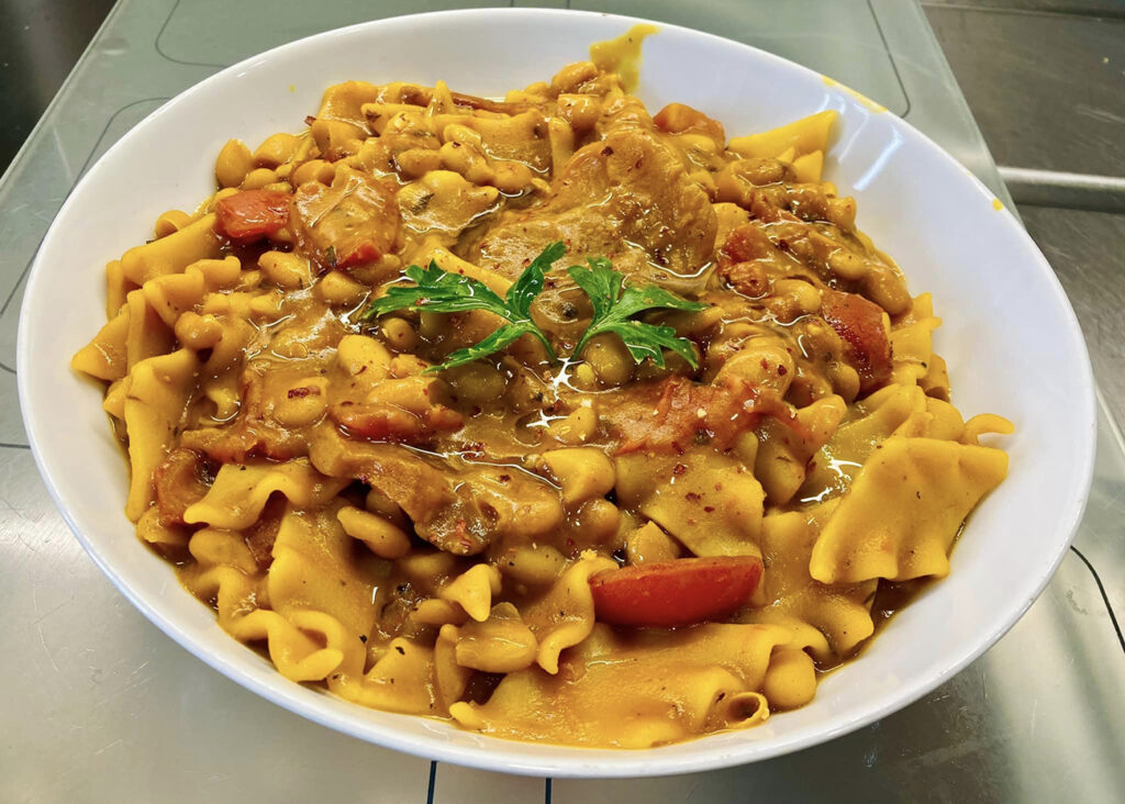 pasta e fagioli con cotica Desiderio del Garzone