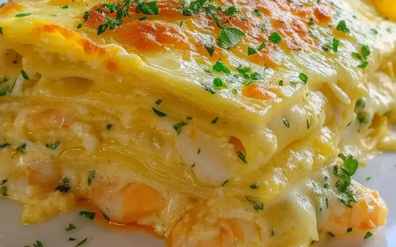 lasagna besciamella gamberi