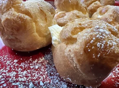 bignè crema ricotta