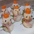 pupazzetti di neve salati