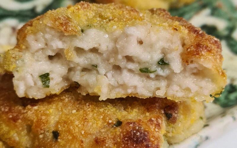 POLPETTE DI MOZZARELLA CON PETTO DI POLLO E COTTO