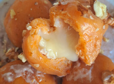 Super Gnocchi di Zucca con Cuore di Brie e Crema di Noci 