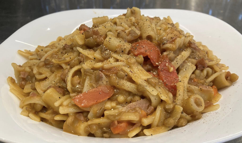 pasta e lenticchie alla napoletana
