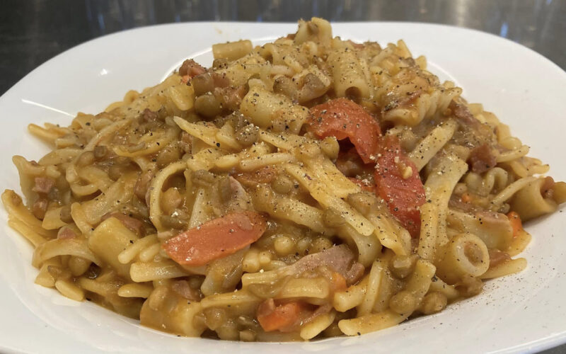 pasta e lenticchie alla napoletana