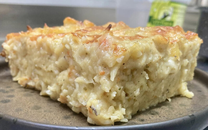 timballo di riso e patate al forno