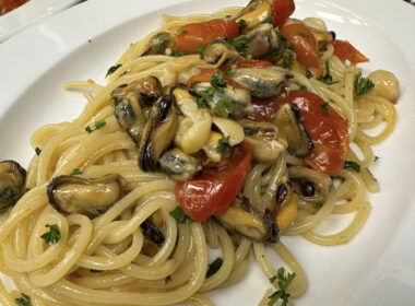 spaghetti aglio olio e cozze