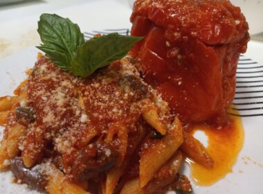 pasta al peperone imbuttunato