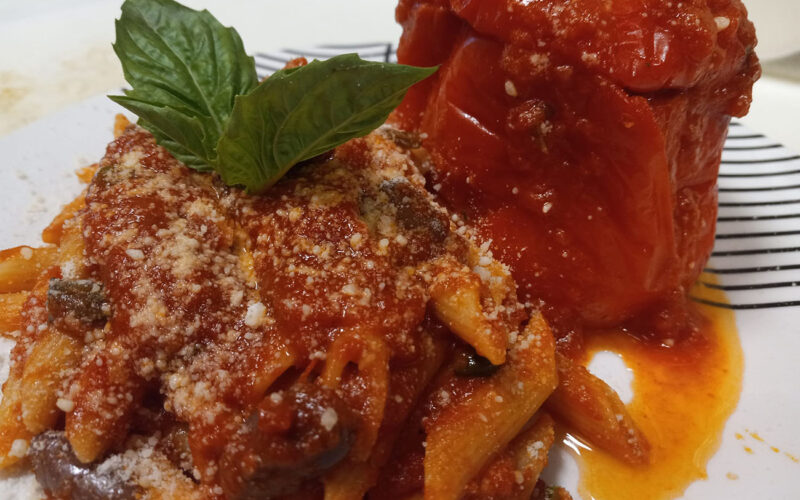 pasta al peperone imbuttunato